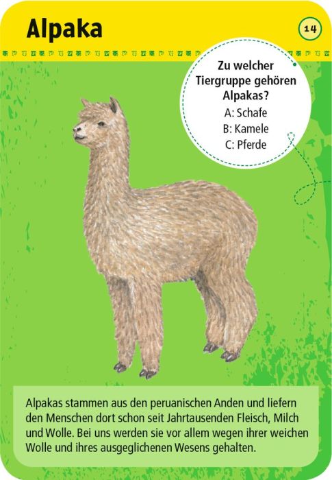 Moses 50 Karten / Pocket Quiz Moses Verlag 50 Tiere auf dem Bauernhof