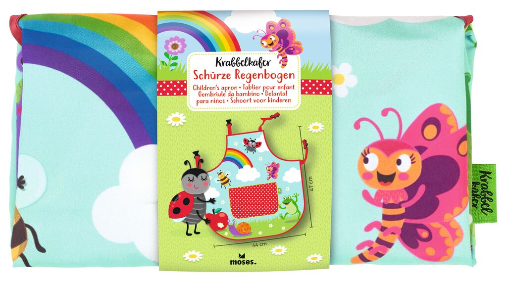 Abenteuer Moses Verlag Krabbelkäfer Schürze Regenbogen