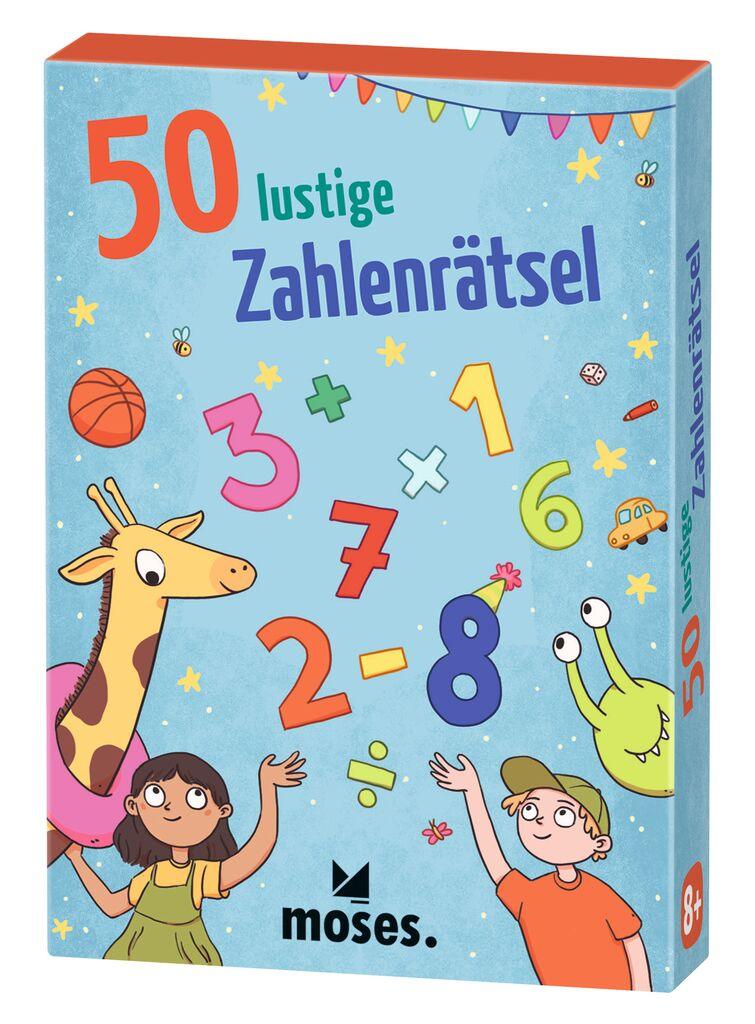 Moses 50 Karten / Pocket Quiz Moses Verlag 50 lustige Zahlenrätsel