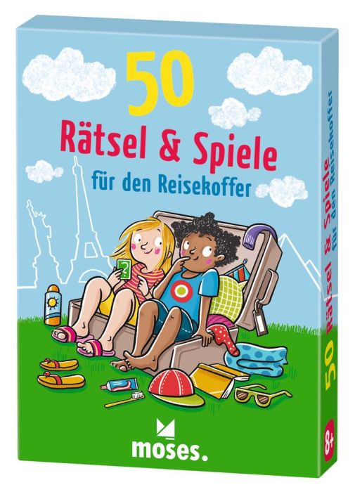 Moses 50 Karten / Pocket Quiz Moses Verlag 50 Rätsel & Spiele für den Reisekoffer