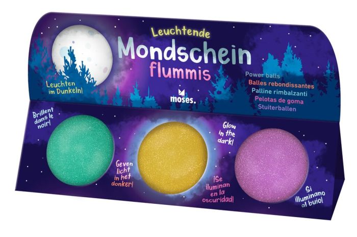 Sonstiges Moses Verlag Leuchtende Mondscheinflummis 3er Set