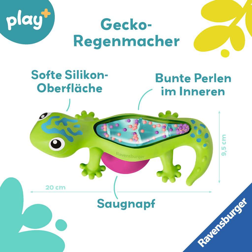 Babyspielwaren Ravensburger play+ ⎮ Regenmacher: Gecko