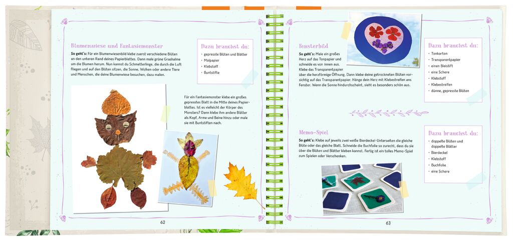 Buch Moses Verlag Mein Herbarium: Blüten & Blätter sammeln