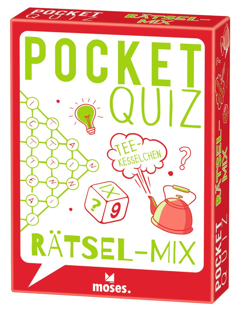 Moses 50 Karten / Pocket Quiz Moses Verlag Pocket Quiz Rätsel-Mix