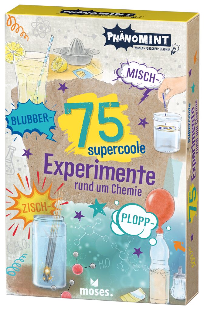 Experiment Moses Verlag PhänoMINT 75 supercoole Blubber-Zisch-Misch-Plopp-Experimente