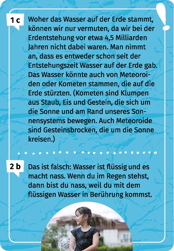Moses 50 Karten / Pocket Quiz Moses Verlag Expedition Natur - Mein Wasser-Forscherquiz