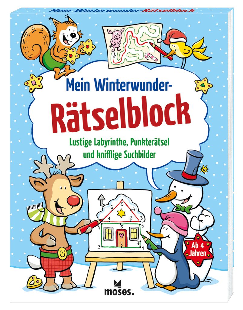 Rätselblock Moses Verlag Mein Winterwunder-Rätselblock