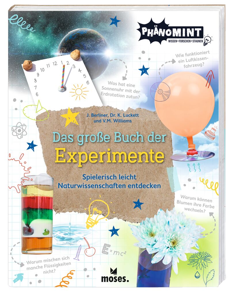Sachbuch Moses Verlag PhänoMINT Das große Buch der Experimente