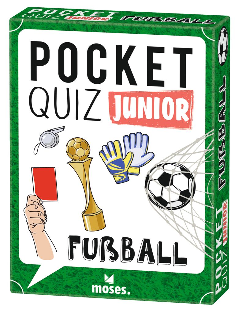 Moses 50 Karten / Pocket Quiz Moses Verlag Pocket Quiz junior Fußball