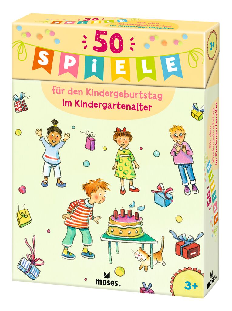 Moses 50 Karten / Pocket Quiz Moses Verlag 50 Spiele für den Kindergeburtstag im Kindergartenalter