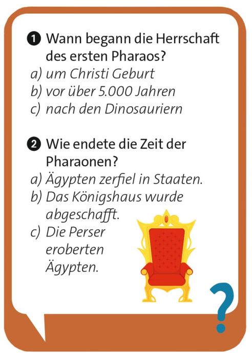 Rätselspiel Moses Verlag Pocket Quiz junior - Altes Ägypten