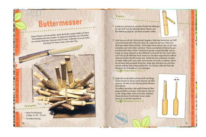Sachbuch Moses Verlag Schnitzen mit dem Taschenmesser