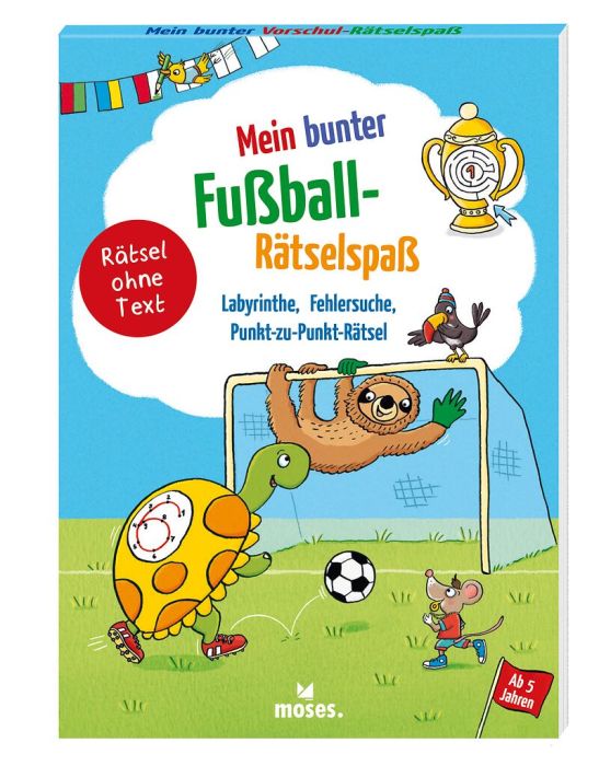Rätselblock Moses Verlag Mein bunter Fußball-Rätselspaß