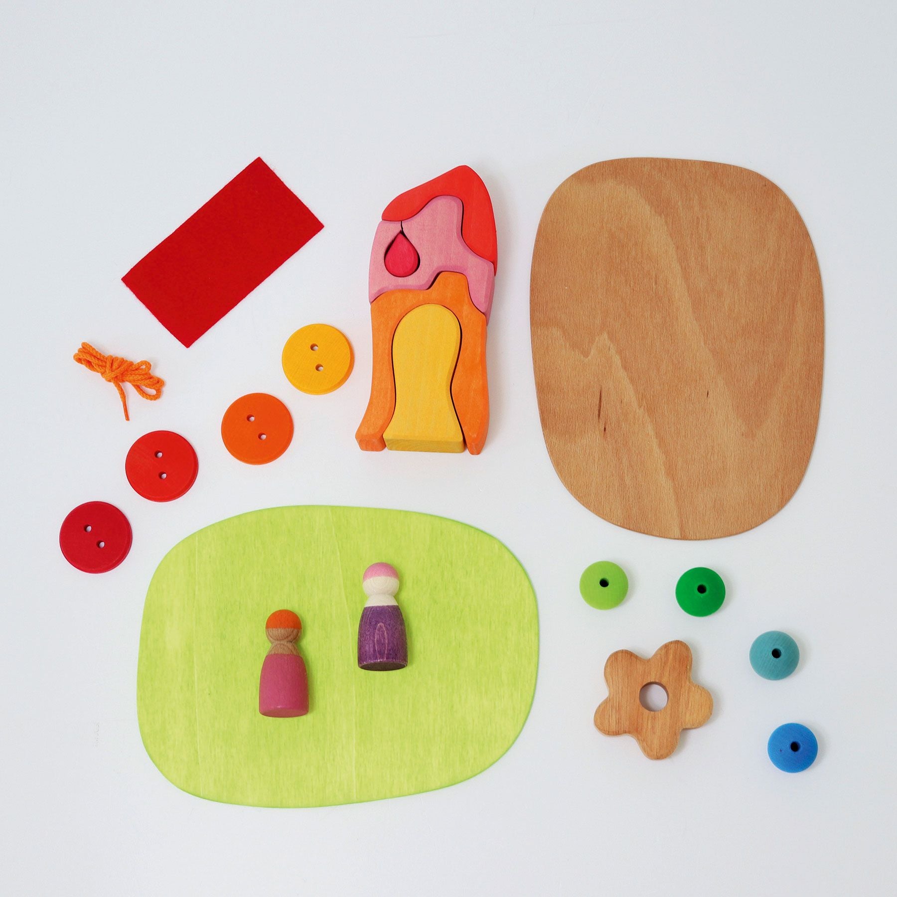 Open-ended Play GRIMM'S Spiel und Holz Design Spielwelt Blumenwiese