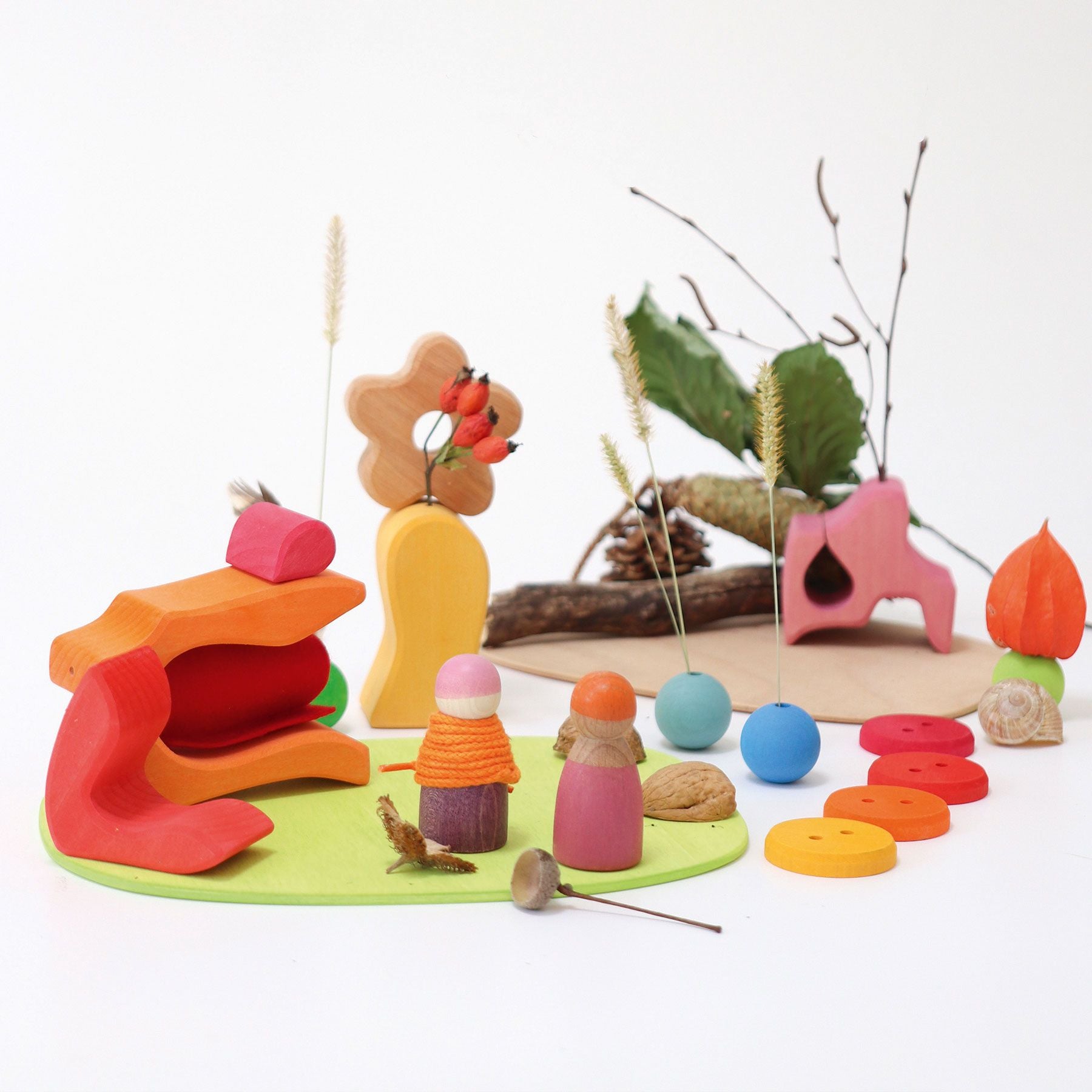 Open-ended Play GRIMM'S Spiel und Holz Design Spielwelt Blumenwiese