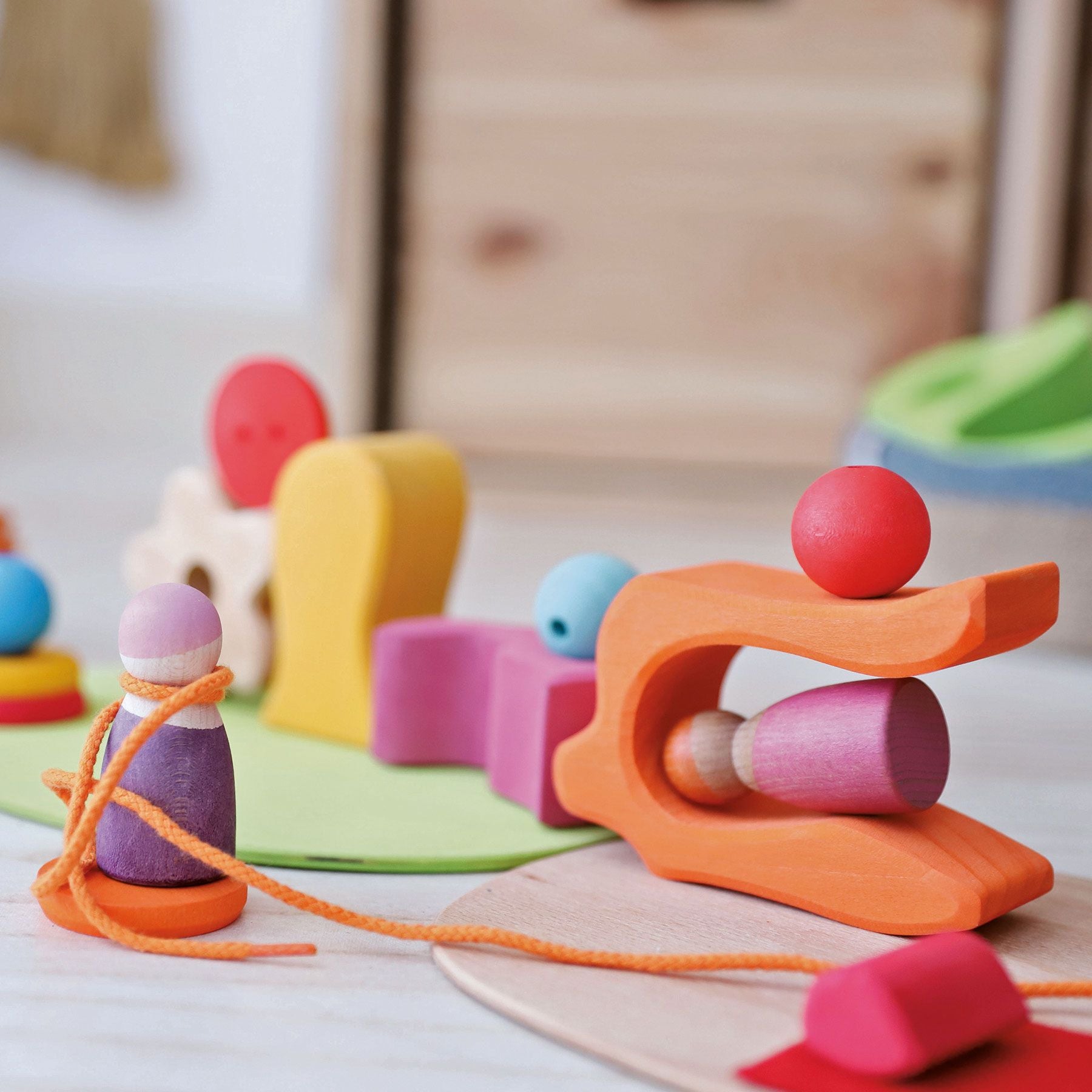 Open-ended Play GRIMM'S Spiel und Holz Design Spielwelt Blumenwiese