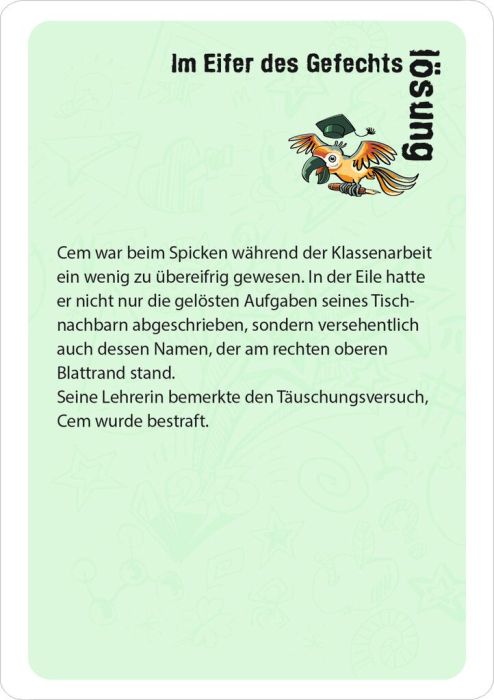 Moses 50 Karten / Pocket Quiz Moses Verlag black stories junior Back to School