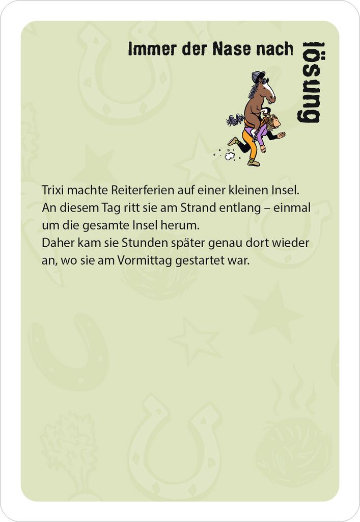 Moses 50 Karten / Pocket Quiz Moses Verlag black stories junior Pferdeglück