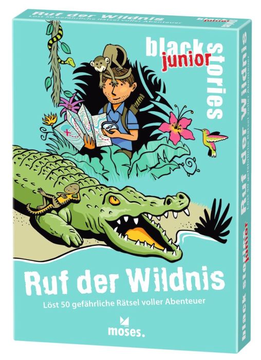 Moses 50 Karten / Pocket Quiz Moses Verlag black stories junior Ruf der Wildnis