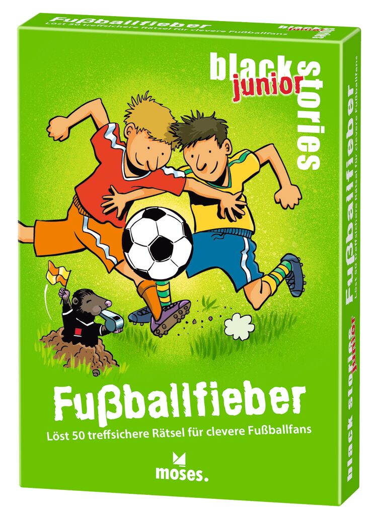 Moses 50 Karten / Pocket Quiz Moses Verlag black stories junior Fußballfieber