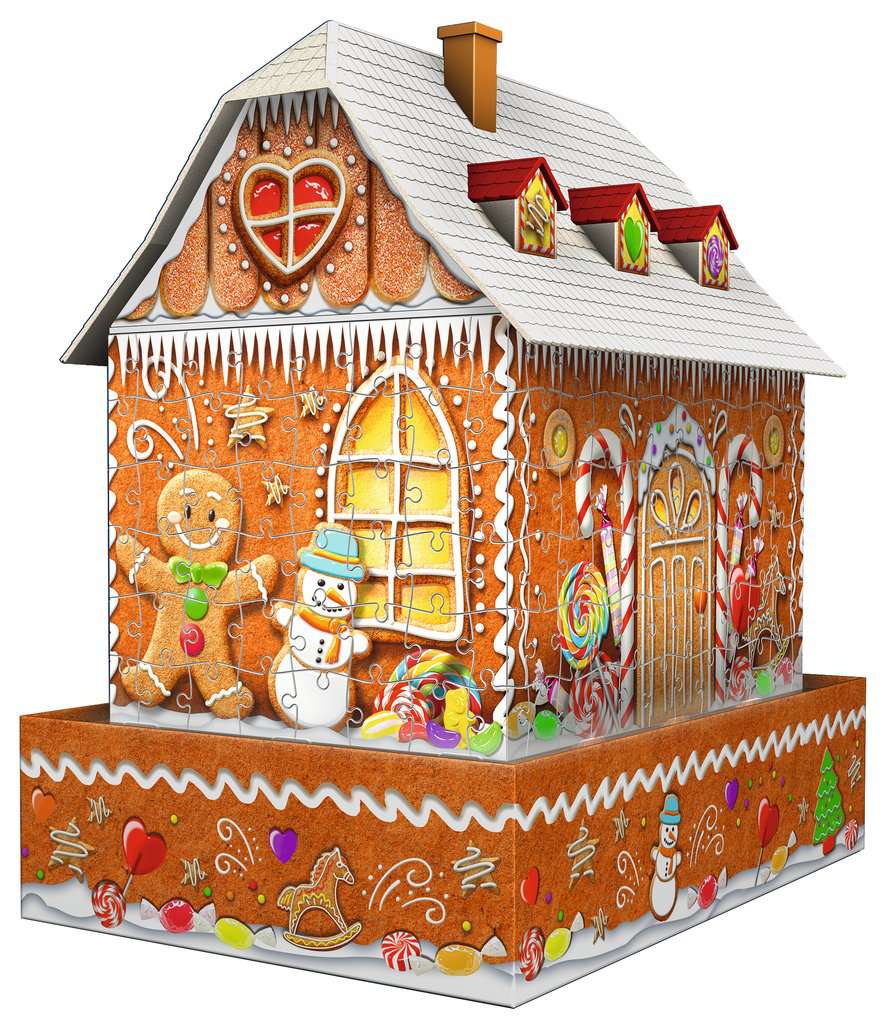 Spiel Ravensburger Lebkuchenhaus bei Nacht ⎮ 3D Puzzle