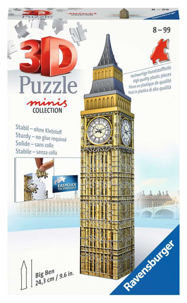 Spiel Ravensburger Mini Big Ben ⎮ 3D Puzzle