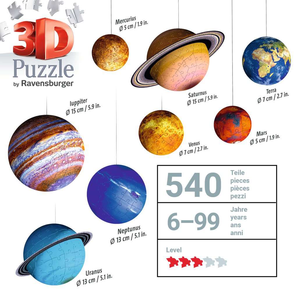 Spiel Ravensburger Planetensystem ⎮ 3D Puzzle