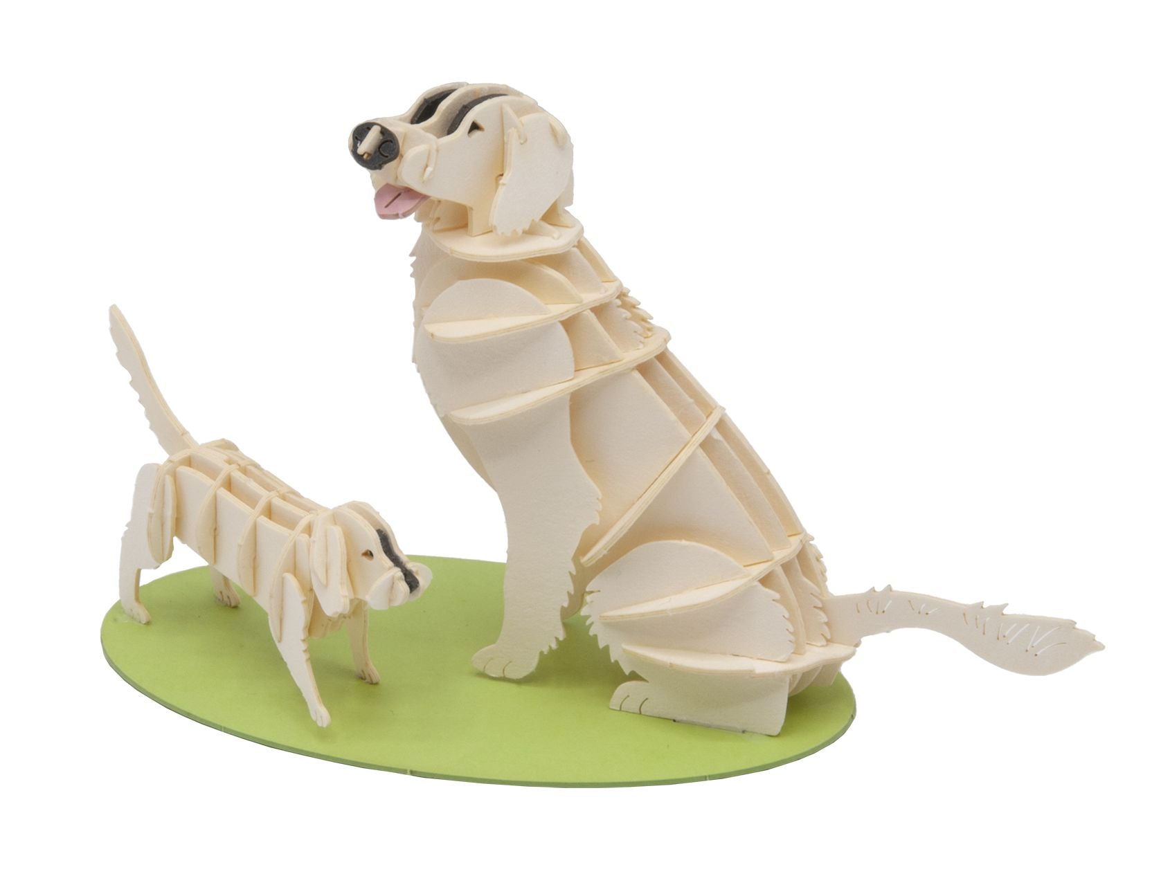 Krimskrams Fridolin 3D-Modell, Golden Retriever, gelasert