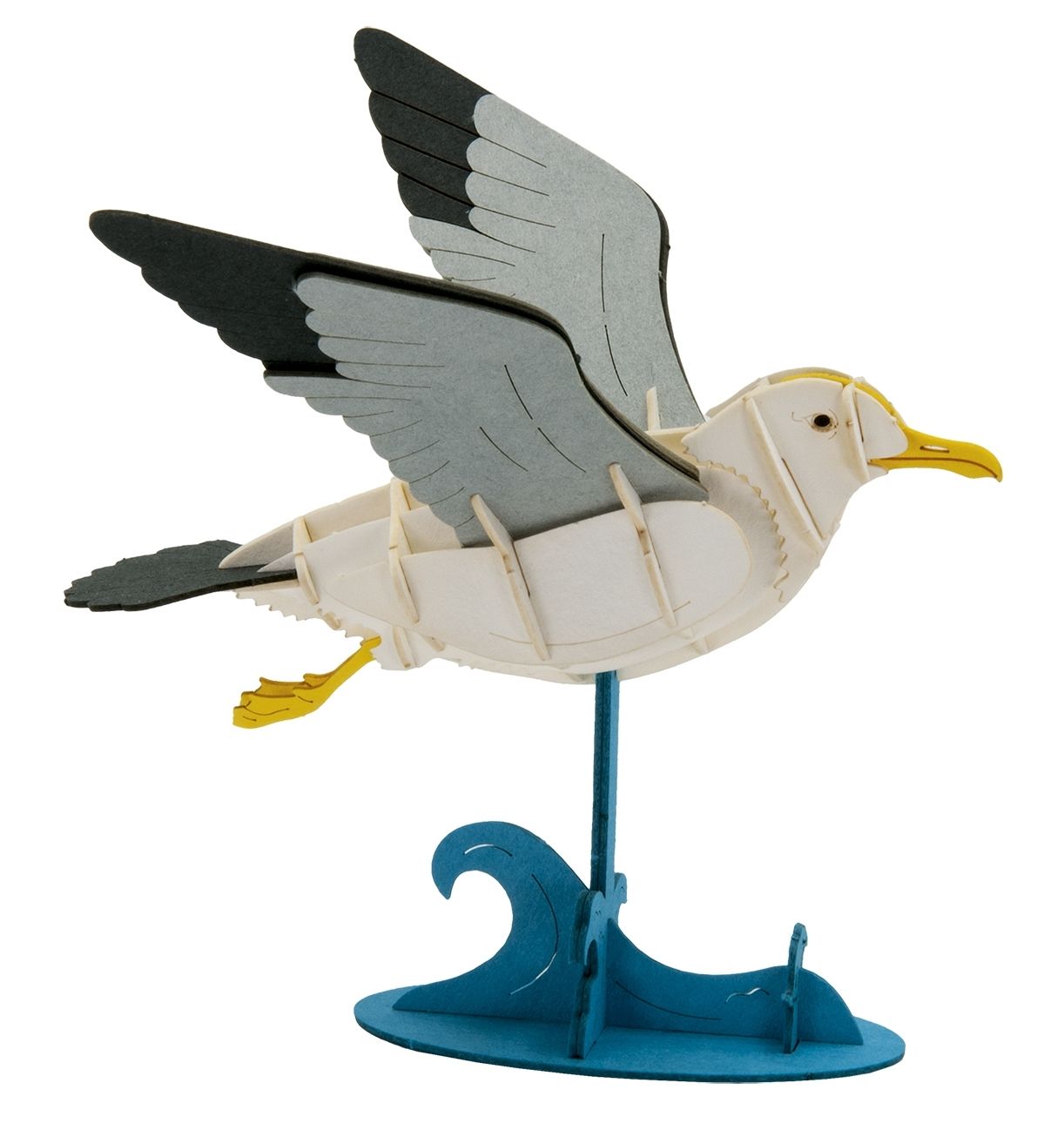 3D-Modell, Seemöwe, Spezialkarton, gelasert