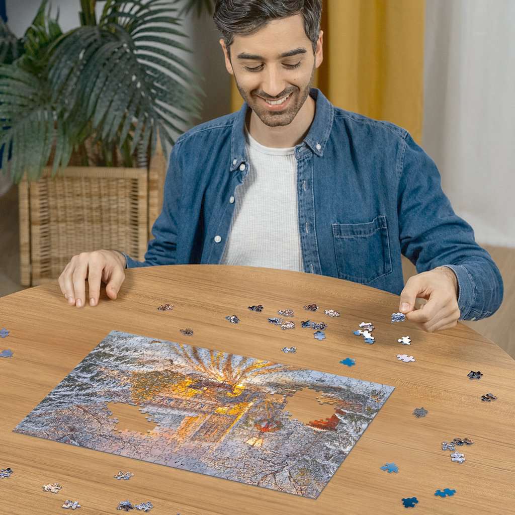 Spiel Ravensburger Puzzle: Funkelnde Weihnachten