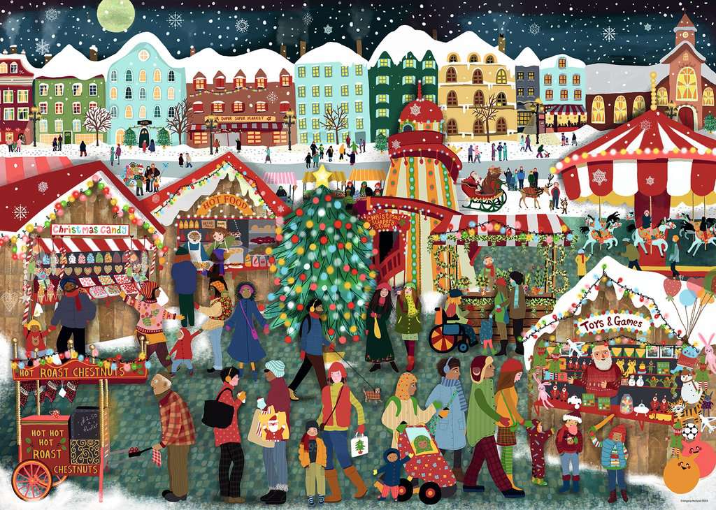 Spiel Ravensburger Puzzle: Christmas Market
