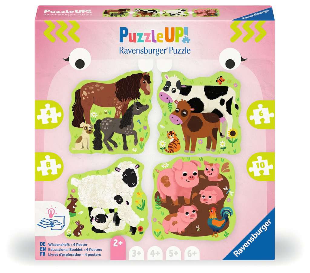 Puzzle Ravensburger PuzzleUp! ⎮ Bauernhoftiere