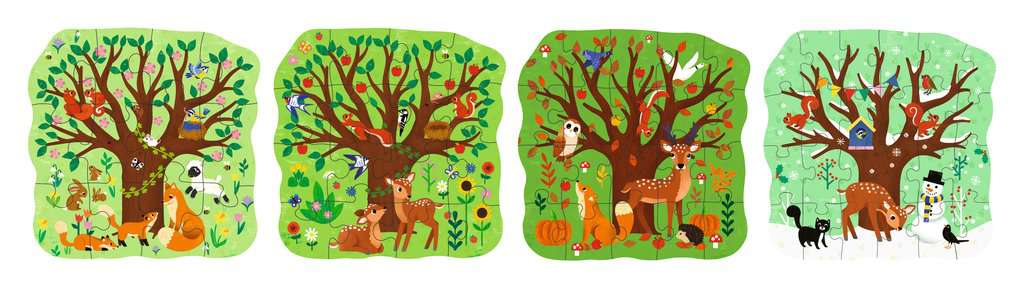 Puzzle Ravensburger PuzzleUp! ⎮ Vier Jahreszeiten