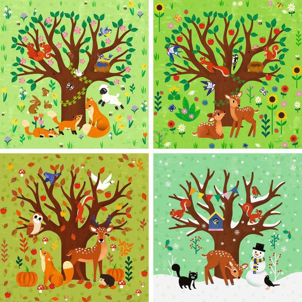 Puzzle Ravensburger PuzzleUp! ⎮ Vier Jahreszeiten