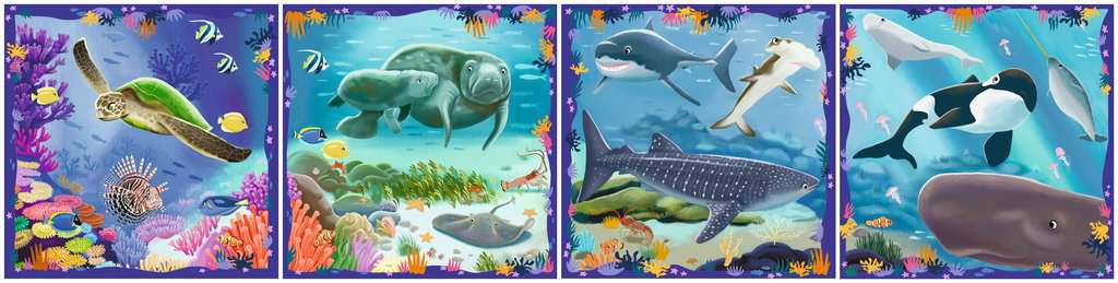Puzzle Ravensburger PuzzleUp! ⎮ Meerestiere