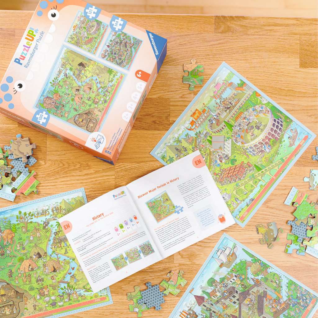 Puzzle Ravensburger PuzzleUp! ⎮ Geschichte - Steinzeit, Altes Rom, Mitte