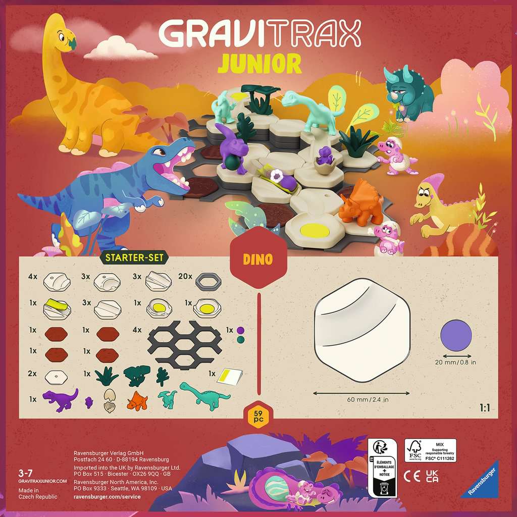 Spiel Ravensburger GraviTrax Junior ⎮ Starter-Set S Dino