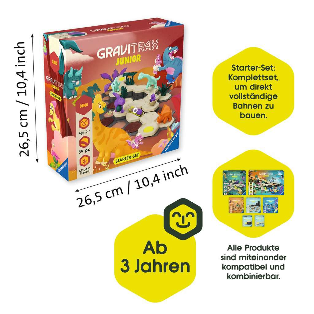 Spiel Ravensburger GraviTrax Junior ⎮ Starter-Set S Dino