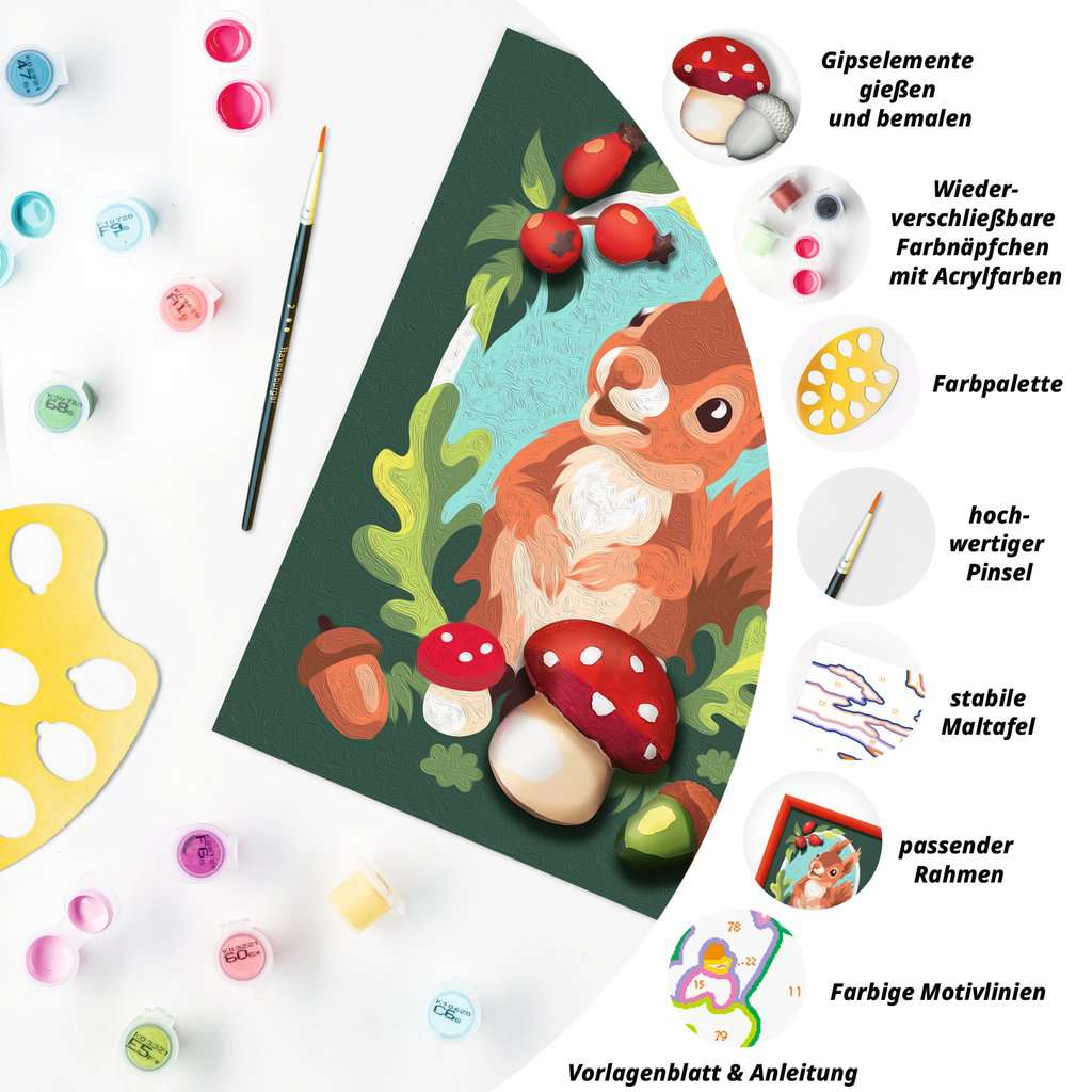Malen Ravensburger CREART: Liebes Eichhörnchen