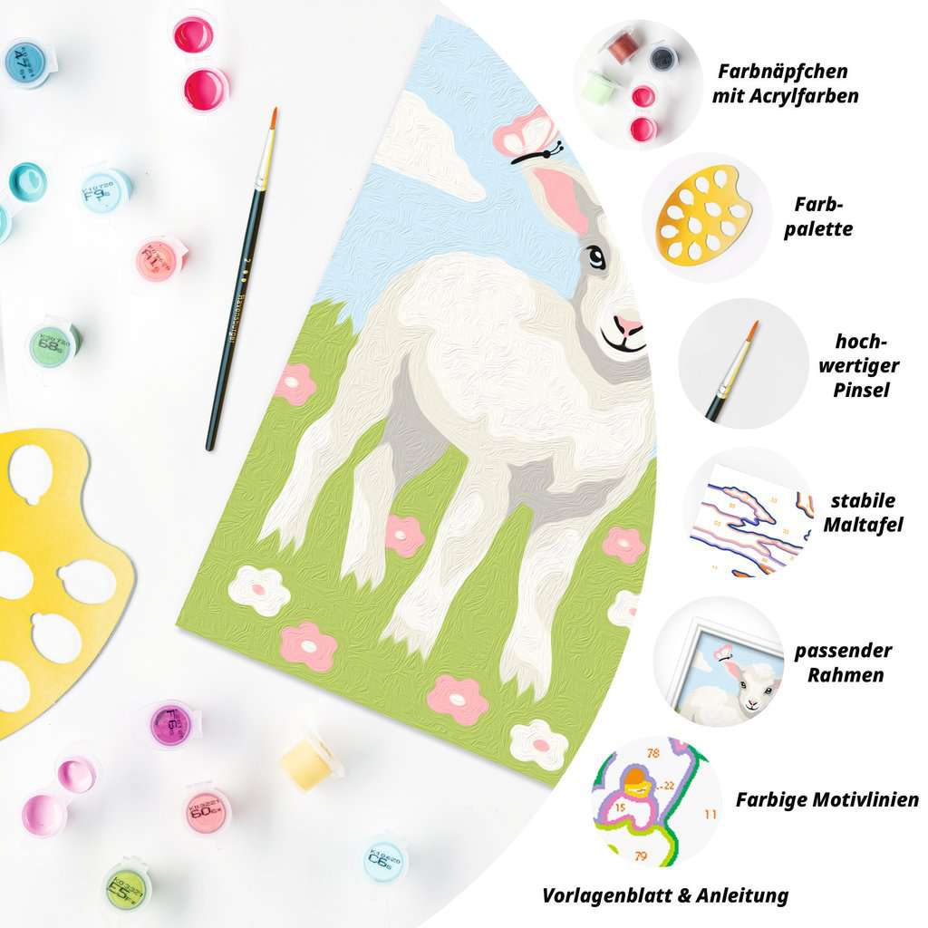 Malen Ravensburger CREART: Süßes Lämmchen