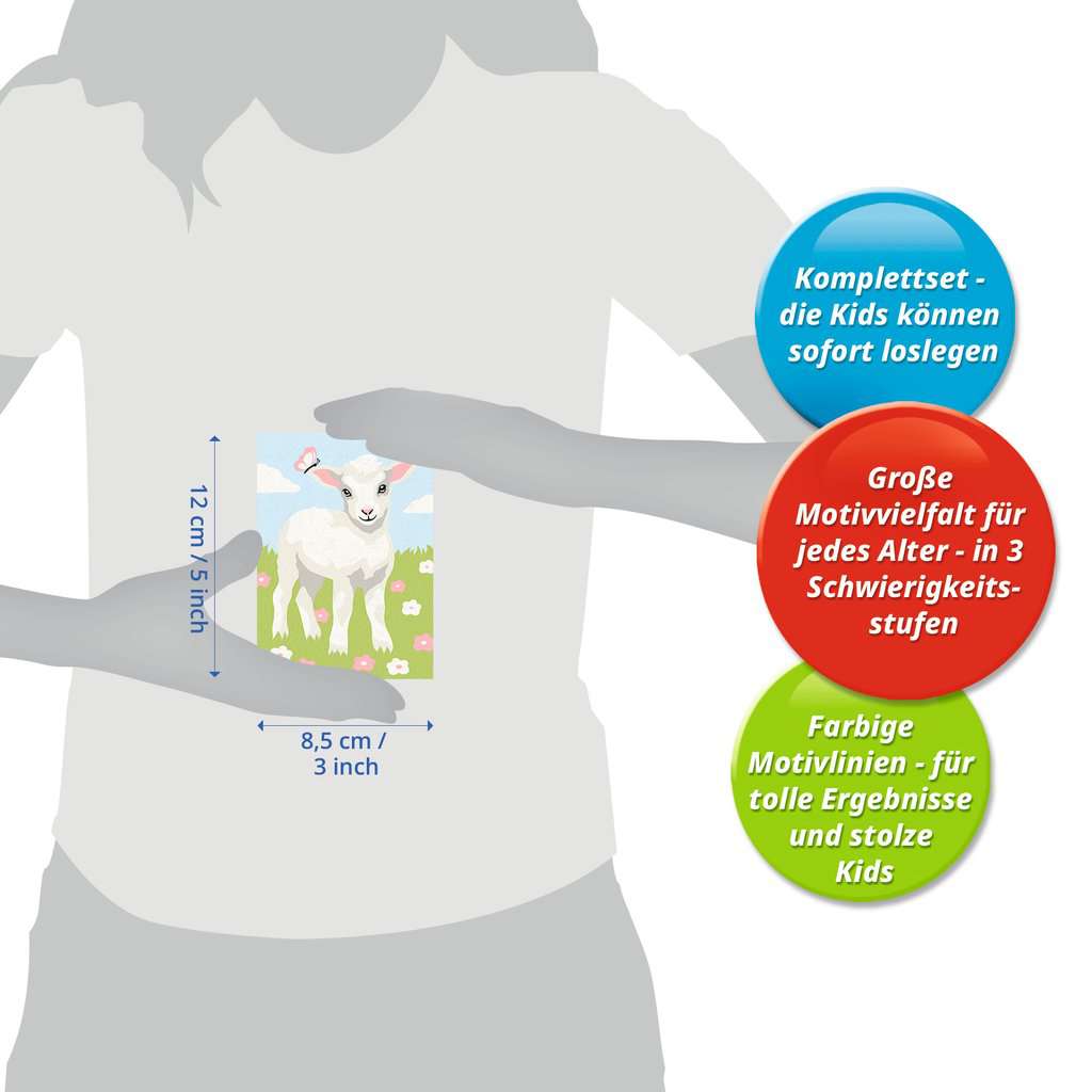 Malen Ravensburger CREART: Süßes Lämmchen