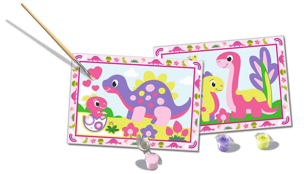 Malen Ravensburger CREART: Bunte Dinosaurier