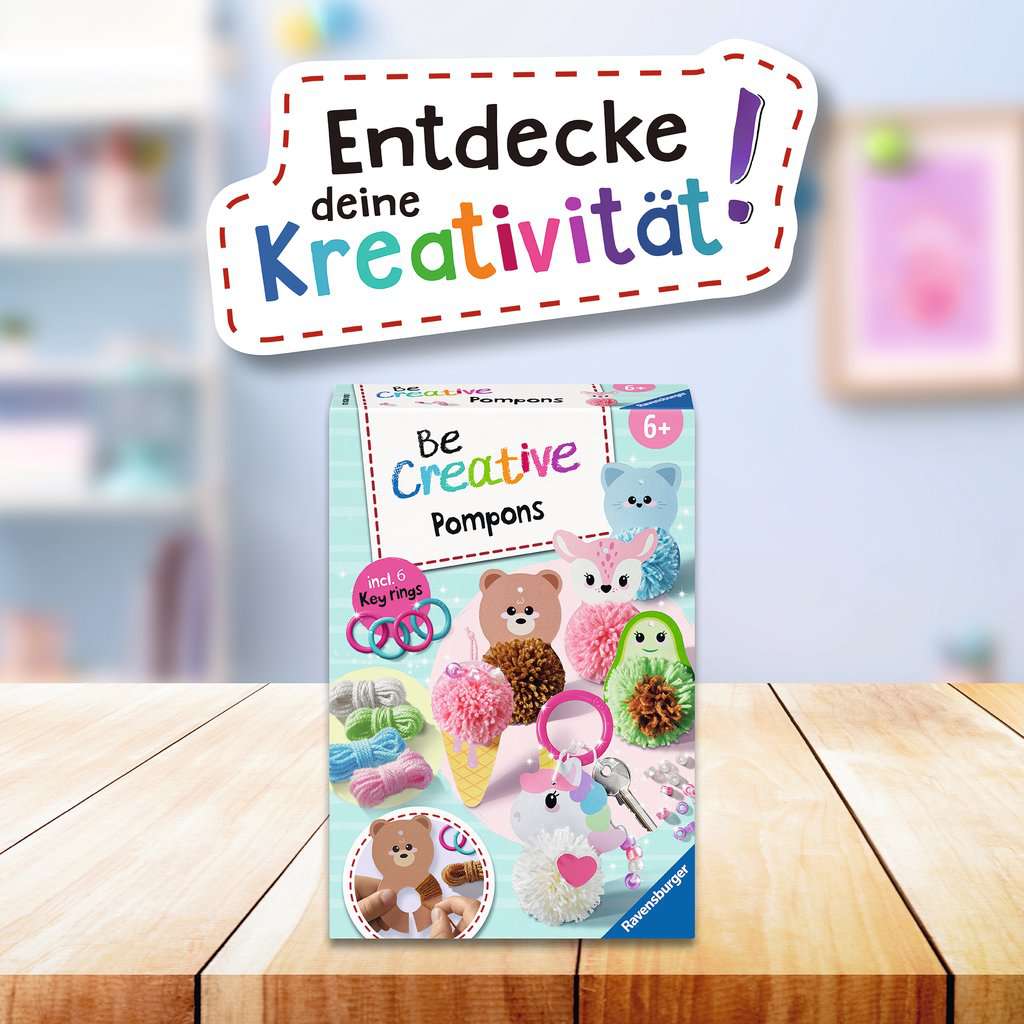 Basteln Ravensburger BeCreative: Pompons Kawaii
