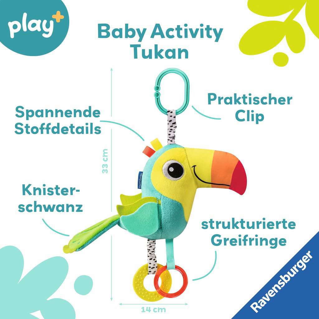 Babyspielwaren Ravensburger play+ ⎮ Baby Activity-Tukan