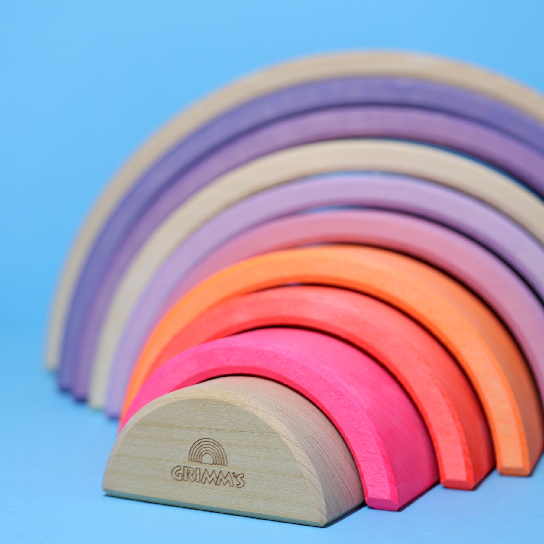 Open-ended Play GRIMM'S Spiel und Holz Design Regenbogen Neonpink