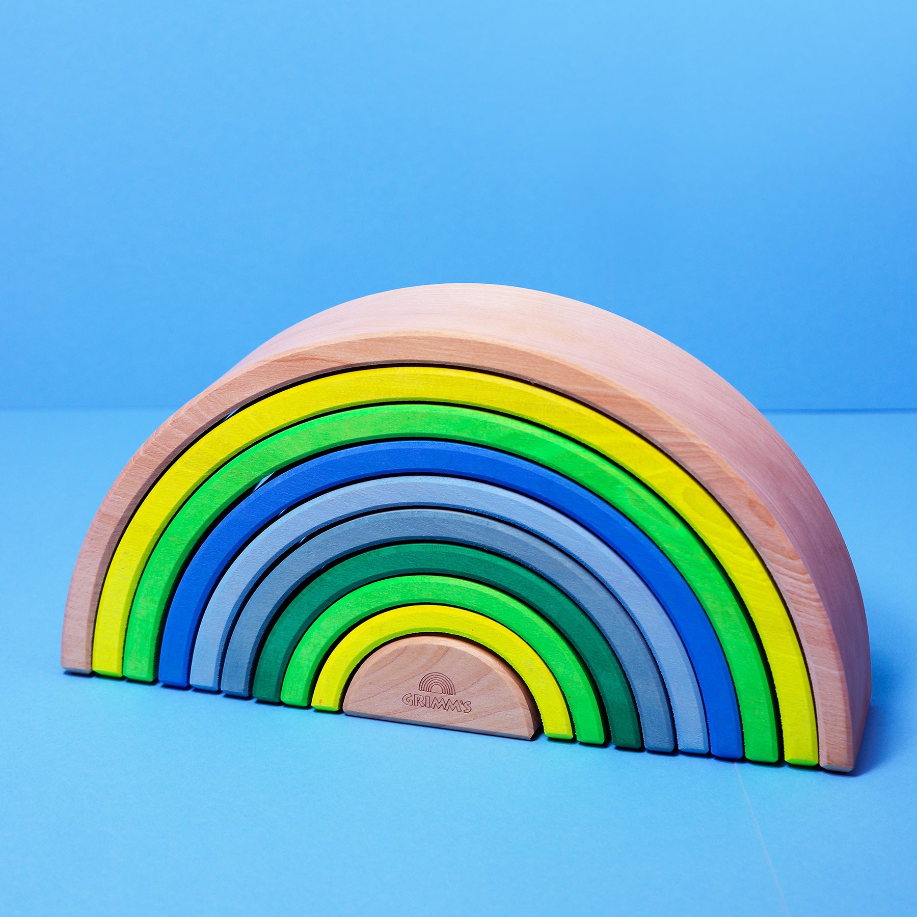 Open-ended Play GRIMM'S Spiel und Holz Design Regenbogen Neongrün