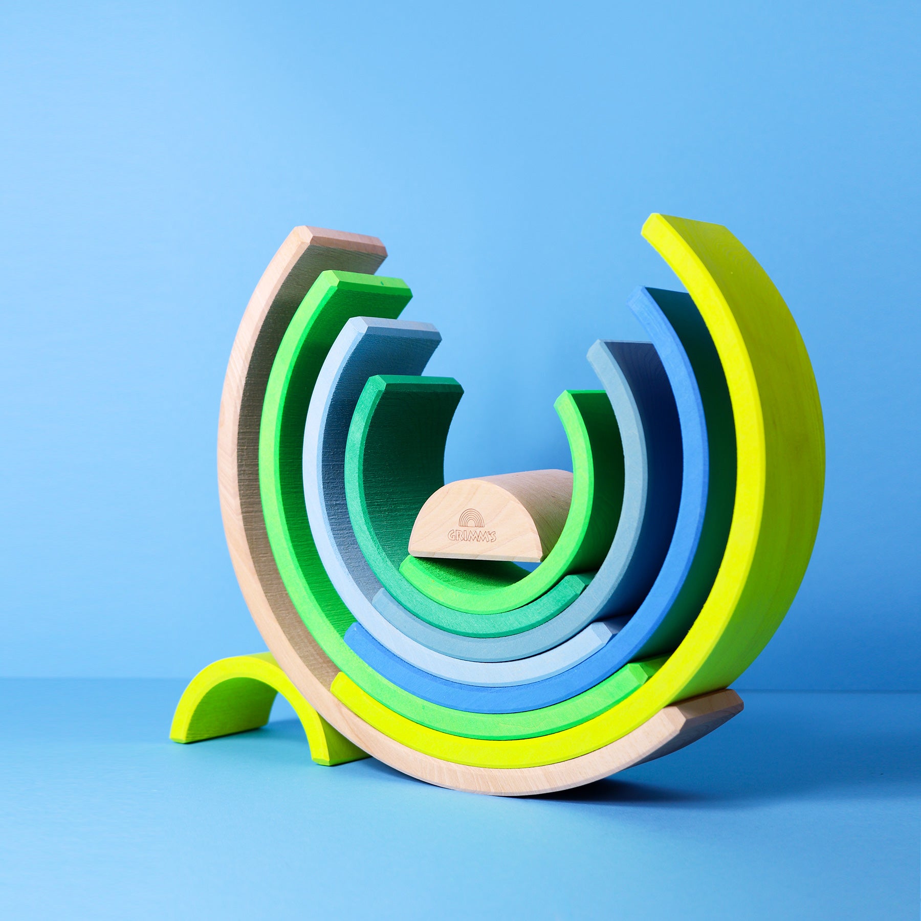 Open-ended Play GRIMM'S Spiel und Holz Design Regenbogen Neongrün