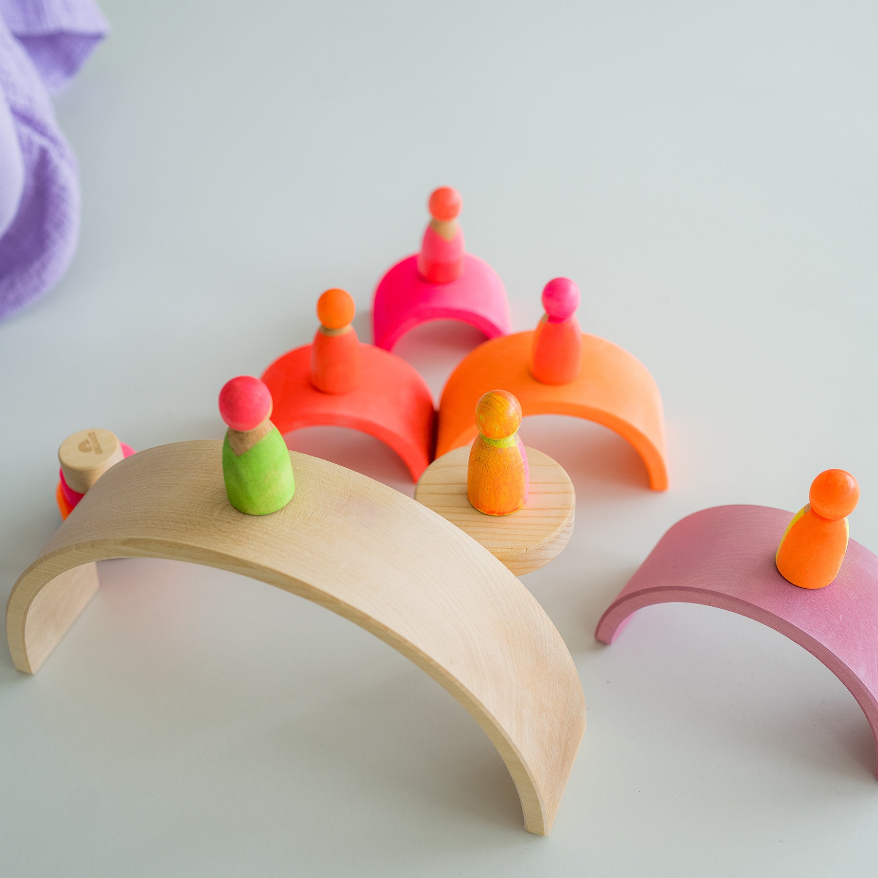 Open-ended Play GRIMM'S Spiel und Holz Design Neonfreunde Pink