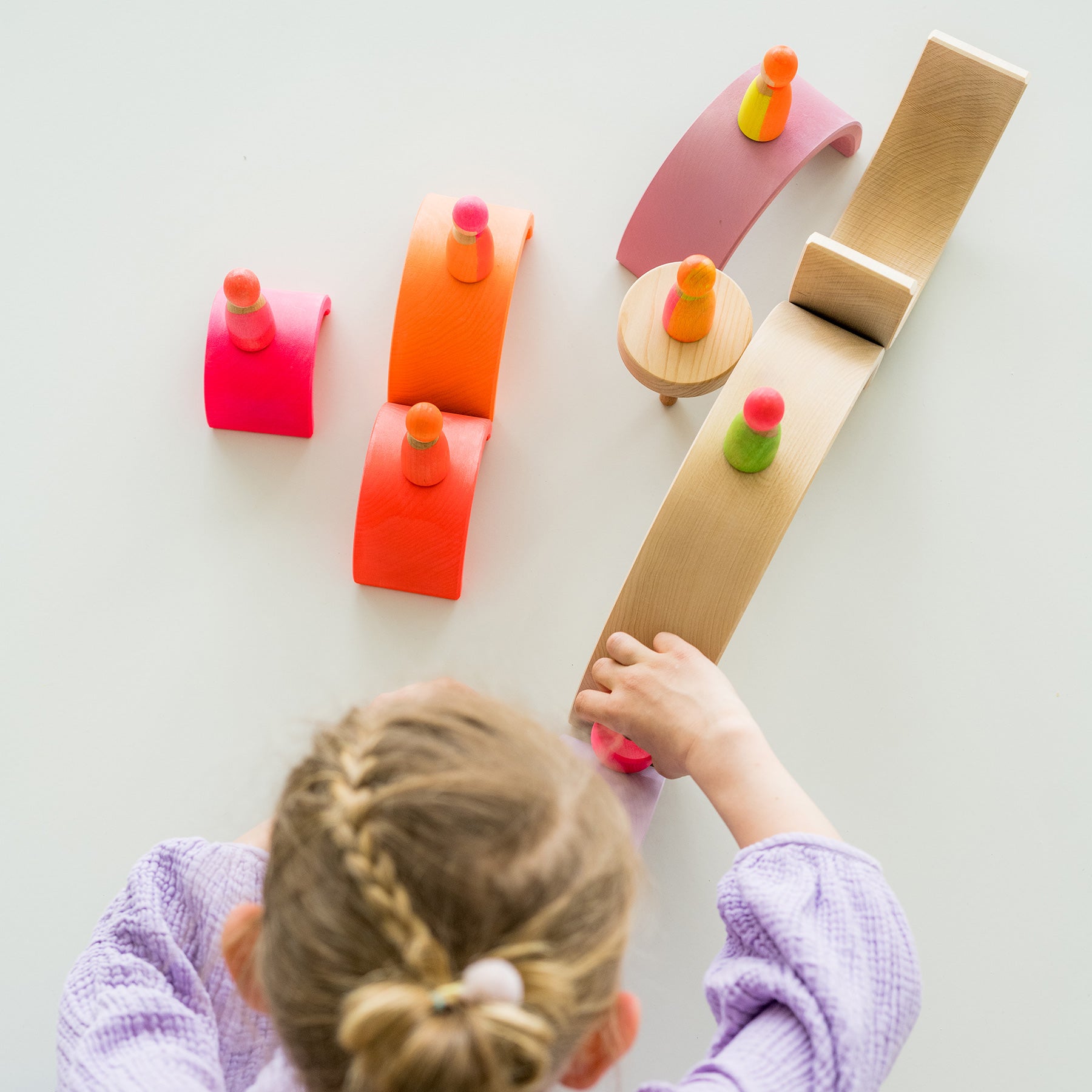 Open-ended Play GRIMM'S Spiel und Holz Design Neonfreunde Pink