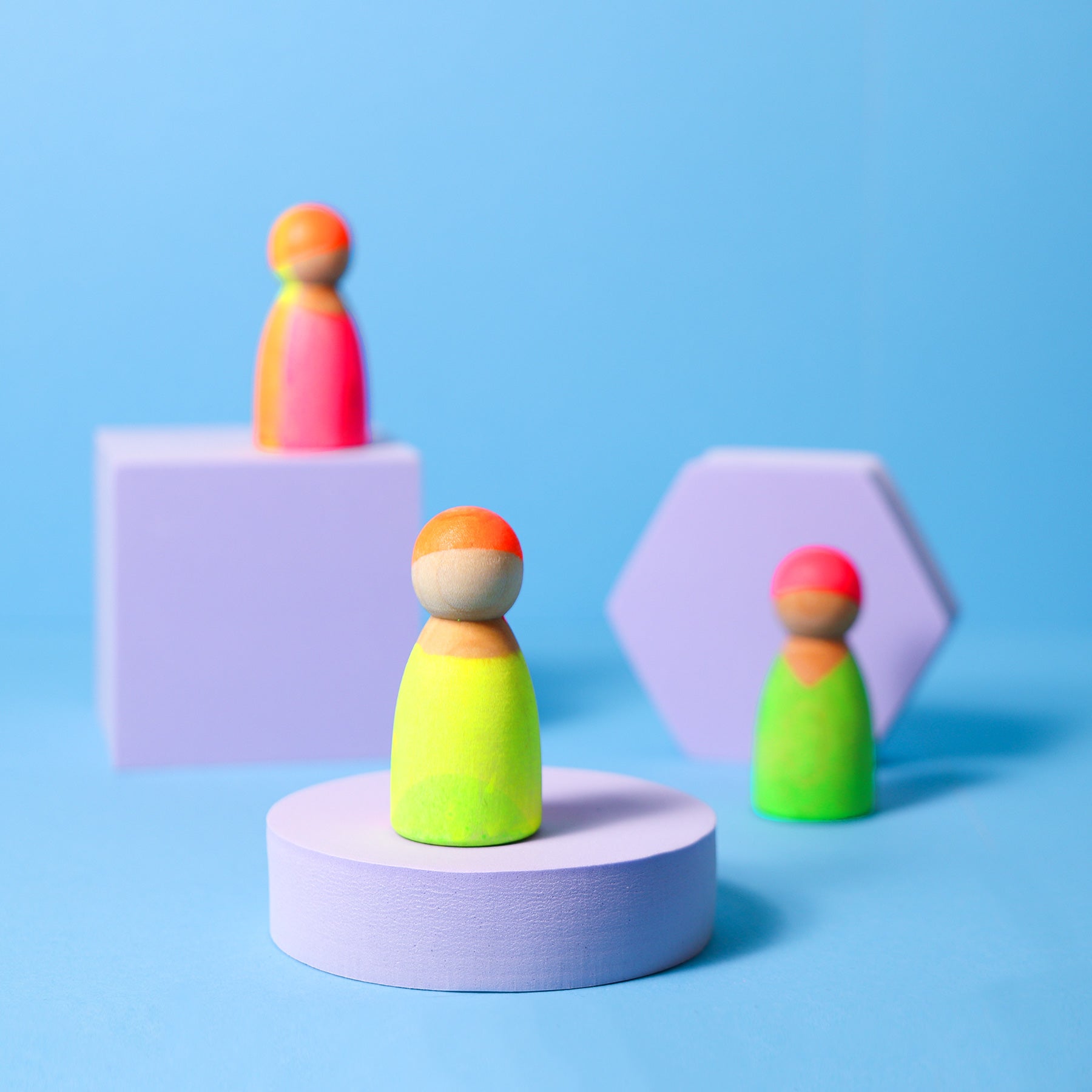 Open-ended Play GRIMM'S Spiel und Holz Design Neonfreunde Mix